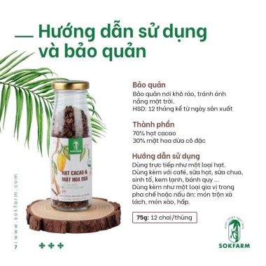 HẠT CA CAO & MẬT HOA DỪA